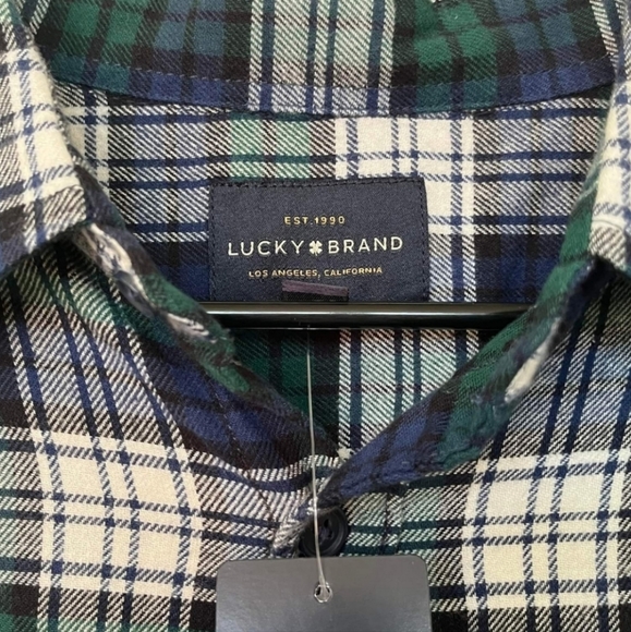 Lucky Brand Plaid Button Down Long Sleeve Shirt - Picture 2 of 3
